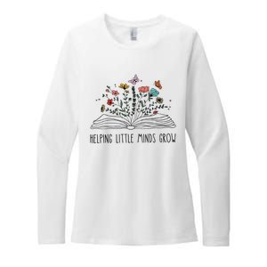 Helping Little Minds Grow Wildflowers Teacher To School Womens CVC Long Sleeve Shirt