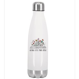 Helping Little Minds Grow Wildflowers Teacher To School Stainless Steel Insulated Water Bottle