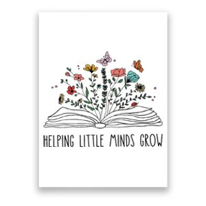 Helping Little Minds Grow Wildflowers Teacher To School Poster