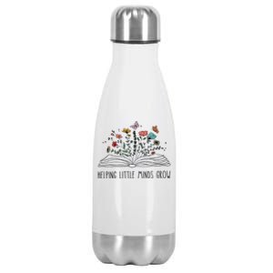 Helping Little Minds Grow Wildflowers Teacher To School Stainless Steel Insulated Water Bottle