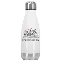 Helping Little Minds Grow Wildflowers Teacher To School Stainless Steel Insulated Water Bottle