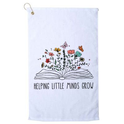 Helping Little Minds Grow Wildflowers Teacher To School Golf Towel