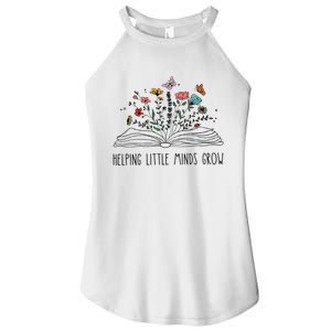 Helping Little Minds Grow Wildflowers Teacher To School Women's Perfect Tri Rocker Tank