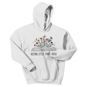 Helping Little Minds Grow Wildflowers Teacher To School Kids Hoodie