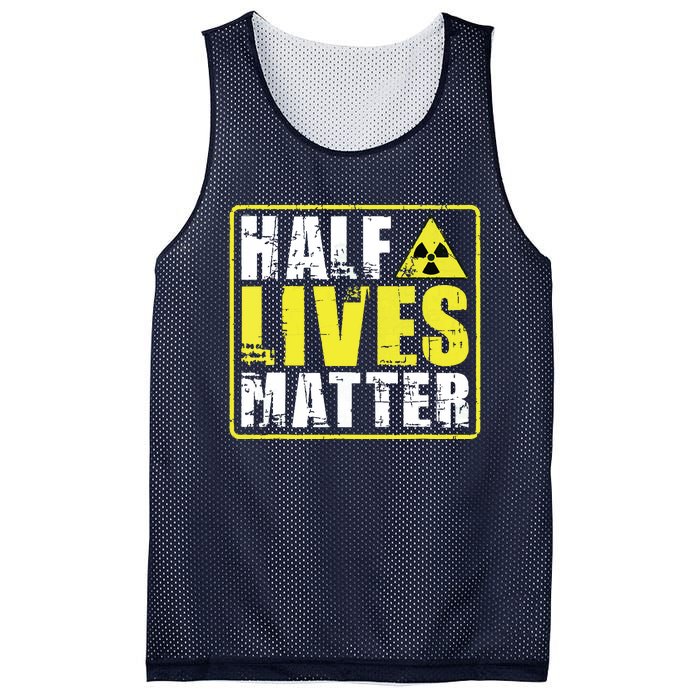 Half Lives Matter Nuclear Engineering Radioactive Symbol Mesh Reversible Basketball Jersey Tank