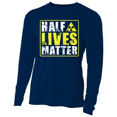 Half Lives Matter Nuclear Engineering Radioactive Symbol Cooling Performance Long Sleeve Crew