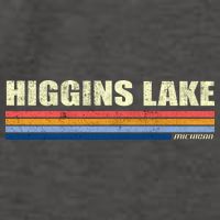 Higgins Lake Michigan Retro Style 1980's Logo Vector Backpack