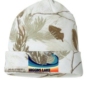 Higgins Lake Michigan Retro Boating Sailing & Fishing Kati Licensed 12" Camo Beanie