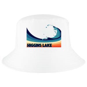 Higgins Lake Michigan Retro Boating Sailing & Fishing Cool Comfort Performance Bucket Hat