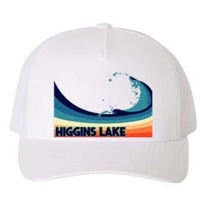 Higgins Lake Michigan Retro Boating Sailing & Fishing Yupoong Adult 5-Panel Trucker Hat