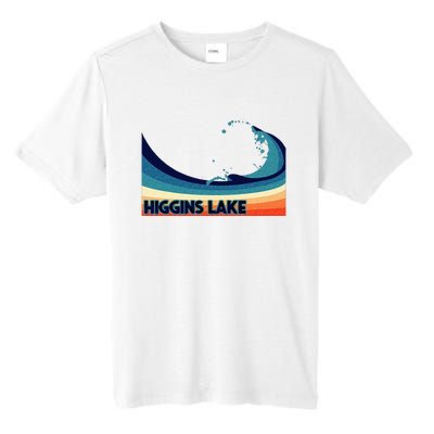 Higgins Lake Michigan Retro Boating Sailing & Fishing Tall Fusion ChromaSoft Performance T-Shirt