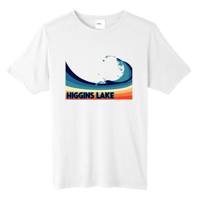 Higgins Lake Michigan Retro Boating Sailing & Fishing Tall Fusion ChromaSoft Performance T-Shirt