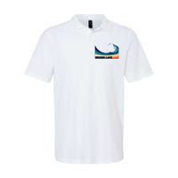 Higgins Lake Michigan Retro Boating Sailing & Fishing Softstyle Adult Sport Polo