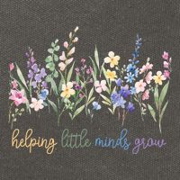 Helping Little Minds Grow Cotton Canvas Backpack