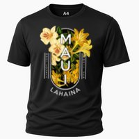 Hawaii Lahaina Maui Floral Cooling Performance Crew T-Shirt