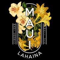 Hawaii Lahaina Maui Floral Cooling Performance Crew T-Shirt