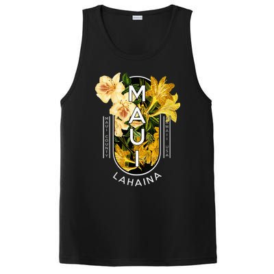 Hawaii Lahaina Maui Floral PosiCharge Competitor Tank