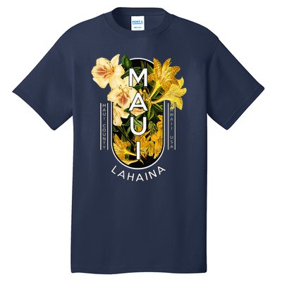 Hawaii Lahaina Maui Floral Tall T-Shirt