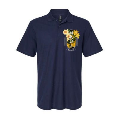 Hawaii Lahaina Maui Floral Softstyle Adult Sport Polo