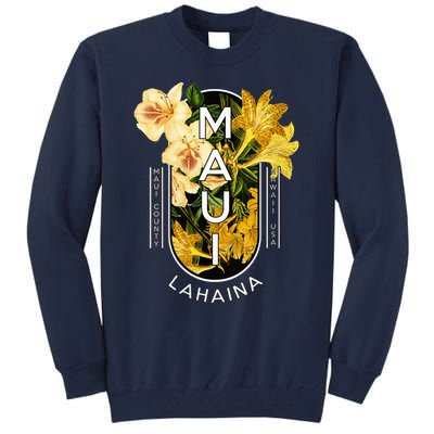 Hawaii Lahaina Maui Floral Tall Sweatshirt