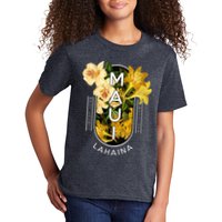Hawaii Lahaina Maui Floral Kids T-Shirt