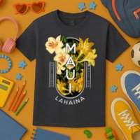 Hawaii Lahaina Maui Floral Kids T-Shirt