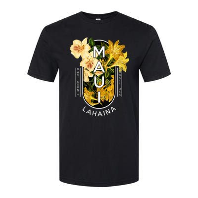 Hawaii Lahaina Maui Floral Softstyle CVC T-Shirt