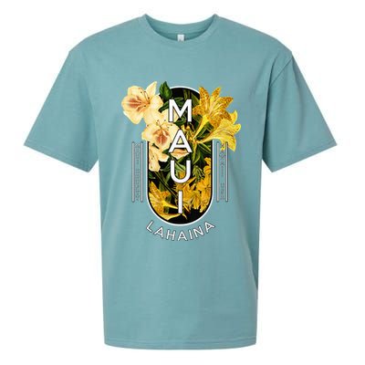 Hawaii Lahaina Maui Floral Sueded Cloud Jersey T-Shirt