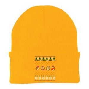 Hedgehogs Lover Merry Christmas Ugly Xmas Knit Cap Winter Beanie