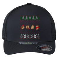 Hedgehogs Lover Merry Christmas Ugly Xmas Flexfit Unipanel Trucker Cap