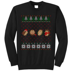 Hedgehogs Lover Merry Christmas Ugly Xmas Sweatshirt