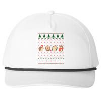 Hedgehogs Lover Merry Christmas Ugly Xmas Snapback Five-Panel Rope Hat