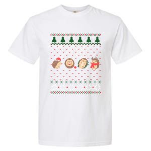 Hedgehogs Lover Merry Christmas Ugly Xmas Garment-Dyed Heavyweight T-Shirt