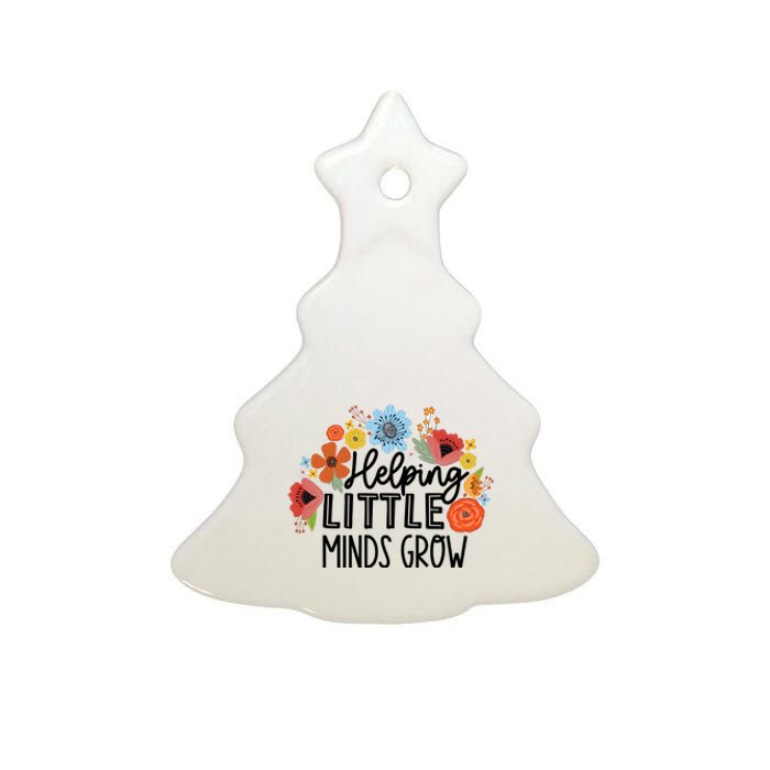 Helping Little Minds Grow Teacher Ceramic Tree Ornament