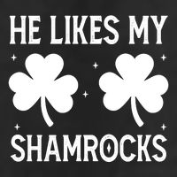 He Likes My Shamrocks Funny St Patricks Day 25L Jumbo Tote