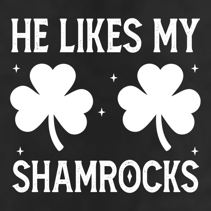 He Likes My Shamrocks Funny St Patricks Day 25L Jumbo Tote