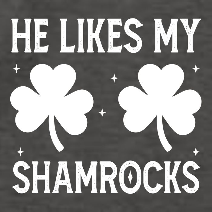 He Likes My Shamrocks Funny St Patricks Day Vector Backpack