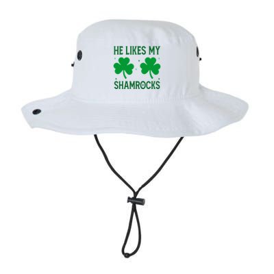 He Likes My Shamrocks Funny St Patricks Day Bucket Hat