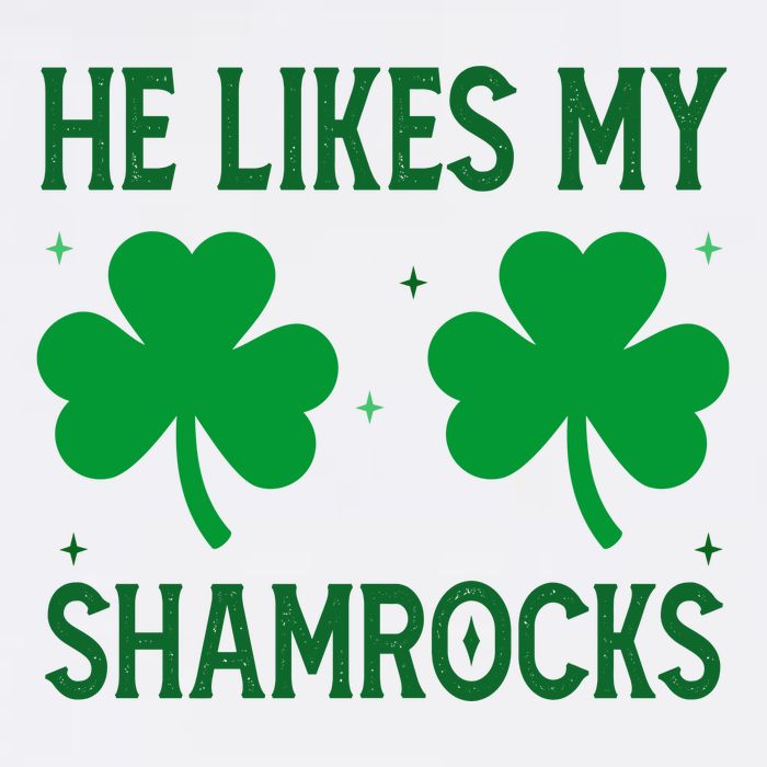 He Likes My Shamrocks Funny St Patricks Day Mousepad