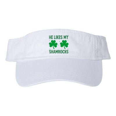 He Likes My Shamrocks Funny St Patricks Day Visor