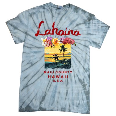 Hawaii Lahaina Maui Vintage Hawaiian Tie-Dye T-Shirt