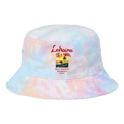 Hawaii Lahaina Maui Vintage Hawaiian Tie Dye Newport Bucket Hat