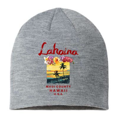 Hawaii Lahaina Maui Vintage Hawaiian Sustainable Beanie