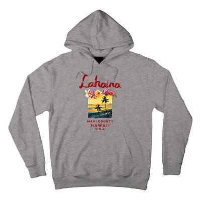 Hawaii Lahaina Maui Vintage Hawaiian Tall Hoodie