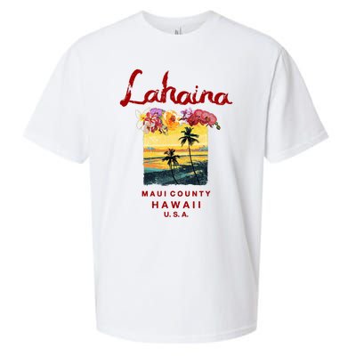 Hawaii Lahaina Maui Vintage Hawaiian Sueded Cloud Jersey T-Shirt