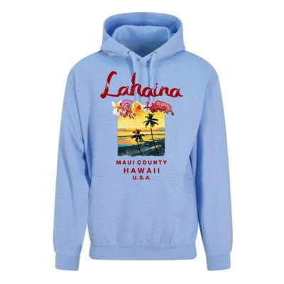 Hawaii Lahaina Maui Vintage Hawaiian Unisex Surf Hoodie