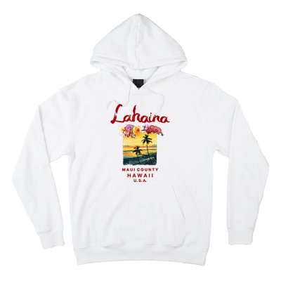 Hawaii Lahaina Maui Vintage Hawaiian Hoodie