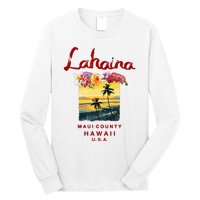 Hawaii Lahaina Maui Vintage Hawaiian Long Sleeve Shirt