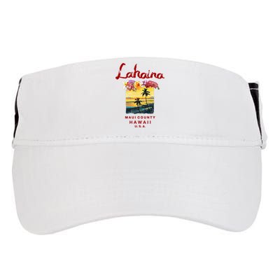 Hawaii Lahaina Maui Vintage Hawaiian Adult Drive Performance Visor