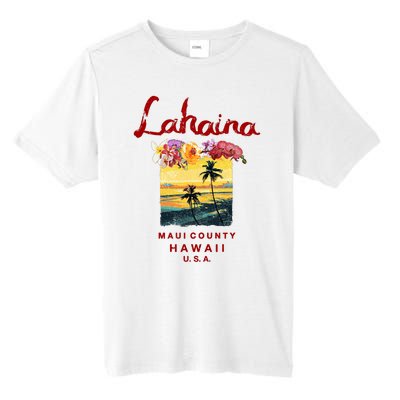 Hawaii Lahaina Maui Vintage Hawaiian Tall Fusion ChromaSoft Performance T-Shirt